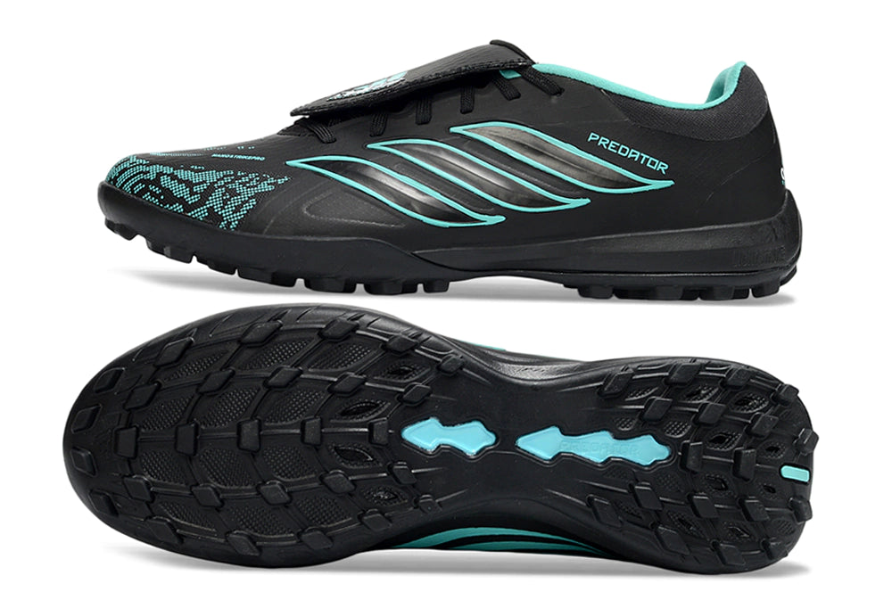 Chuteira Adidas Predator Tongue 26 Society - Preto/Azul