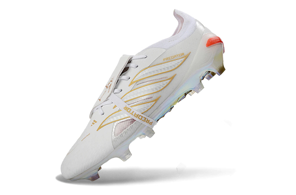 Chuteira Adidas Predator Tongue 26 Elite FG - Branco
