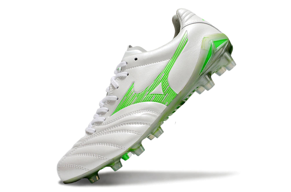 Chuteira Mizuno Morelia Neo 4 Campo - Branco/Verde