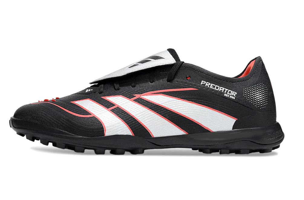 Chuteira Adidas Predator Tongue Elite 25 Society - Preto/Laranja