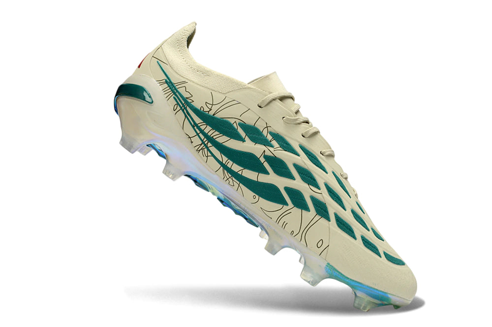 Chuteira Adidas Predator Elite 26 Campo FG - Bege