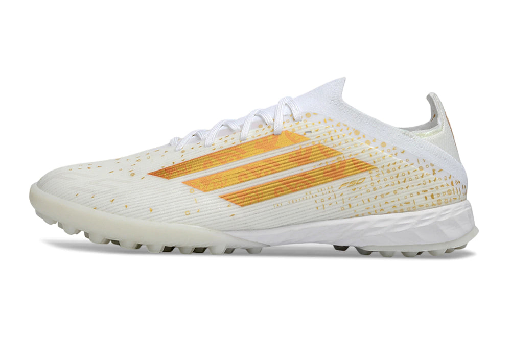 Chuteira Adidas X F50 Pro Society - Branco/Dourado