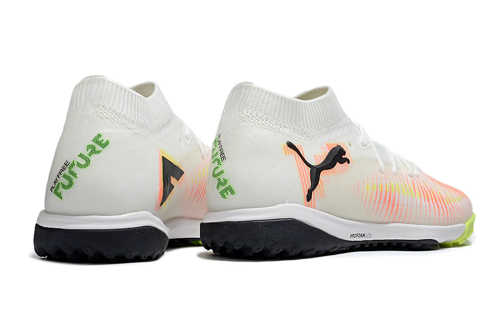 Chuteira Puma Future 8 Match Society - Branco/Laranja