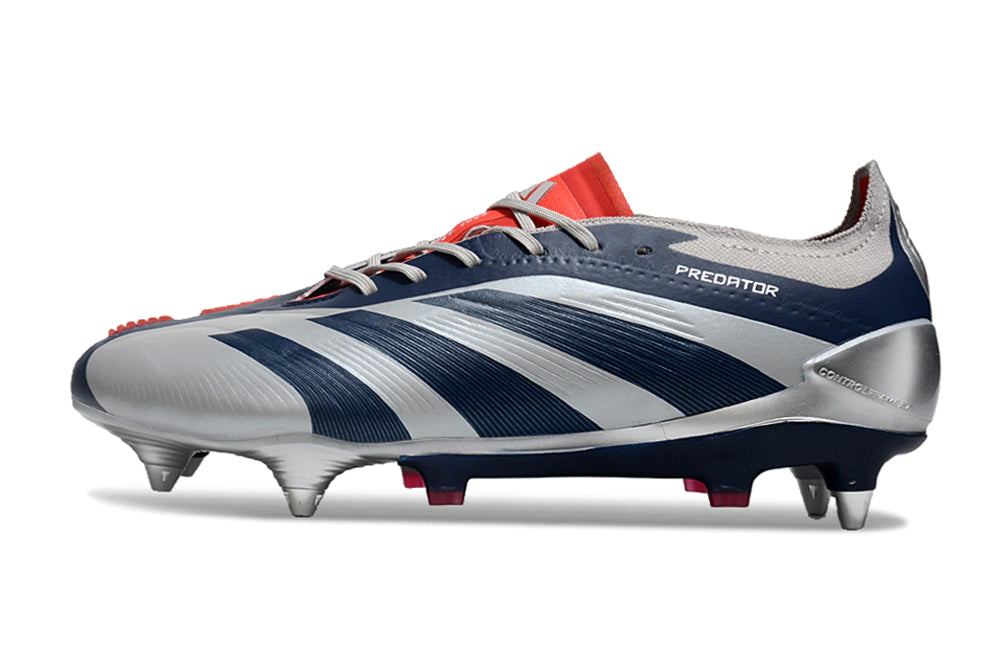 Chuteira Adidas Predator Elite SG - Laranja/Preto/Branco