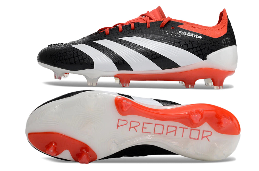 Chuteira Adidas Predator Elite Campo FG - Preto/Vermelho
