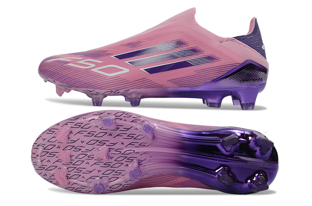 Chuteira Adidas F50+ Elite Campo - Rosa