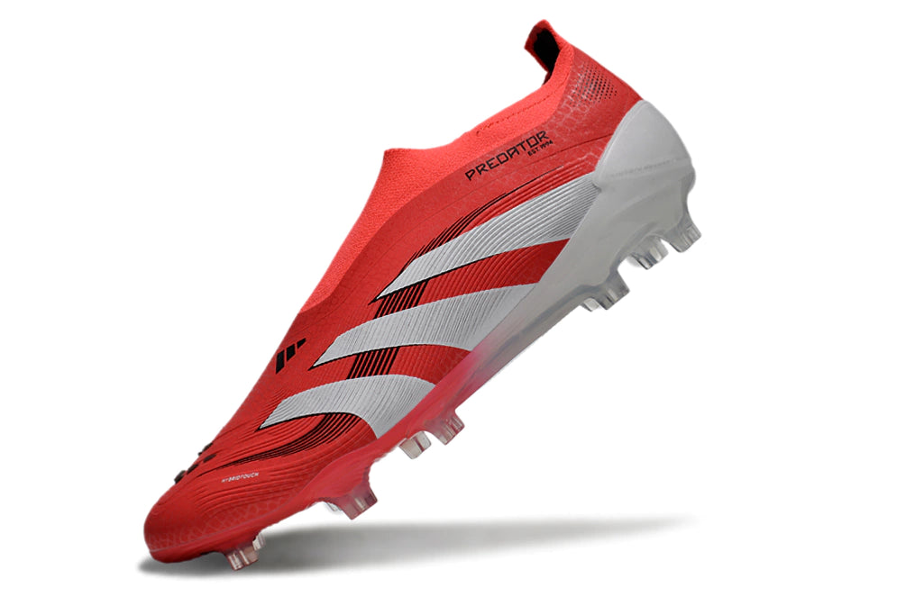 Chuteira Adidas Predator Elite 25 Laceless Campo "Pure Victory"