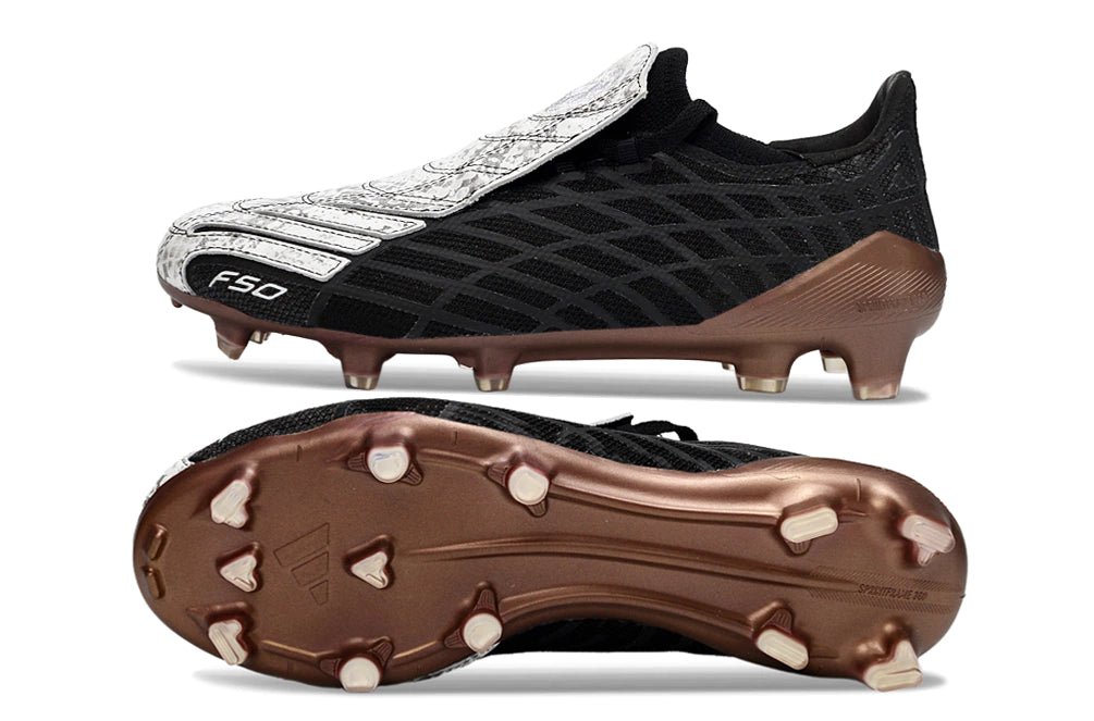 Chuteira Adidas F50 Spider FG - Preto/Branco