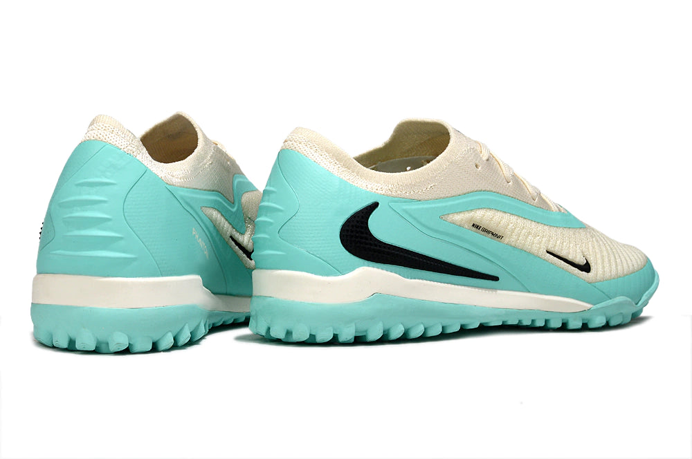 Chuteira Nike Phantom ReactX 6 Pro Society TF - Branco/Azul