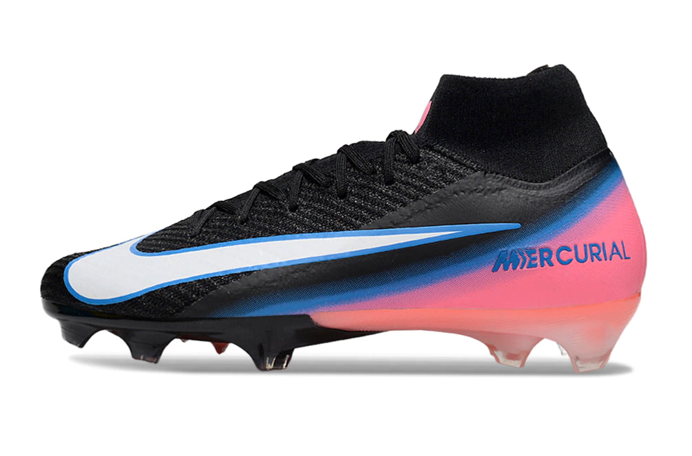 Chuteira Nike Air Zoom Mercurial Superfly 10 Elite Campo - Preto/Branco