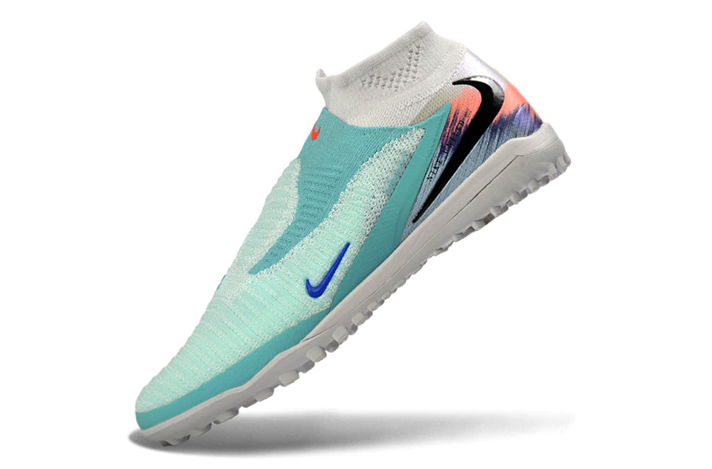 Chuteira Nike Phantom ReactX 6 Pro Botinha Society TF - Azul