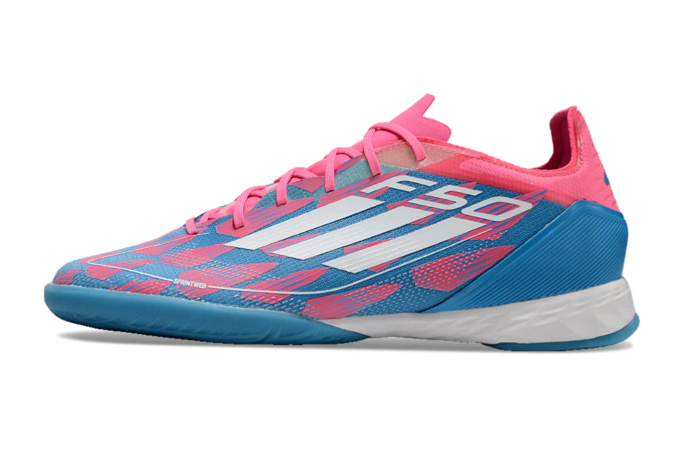 Chuteira Adidas X F50 Futsal - Azul/Rosa