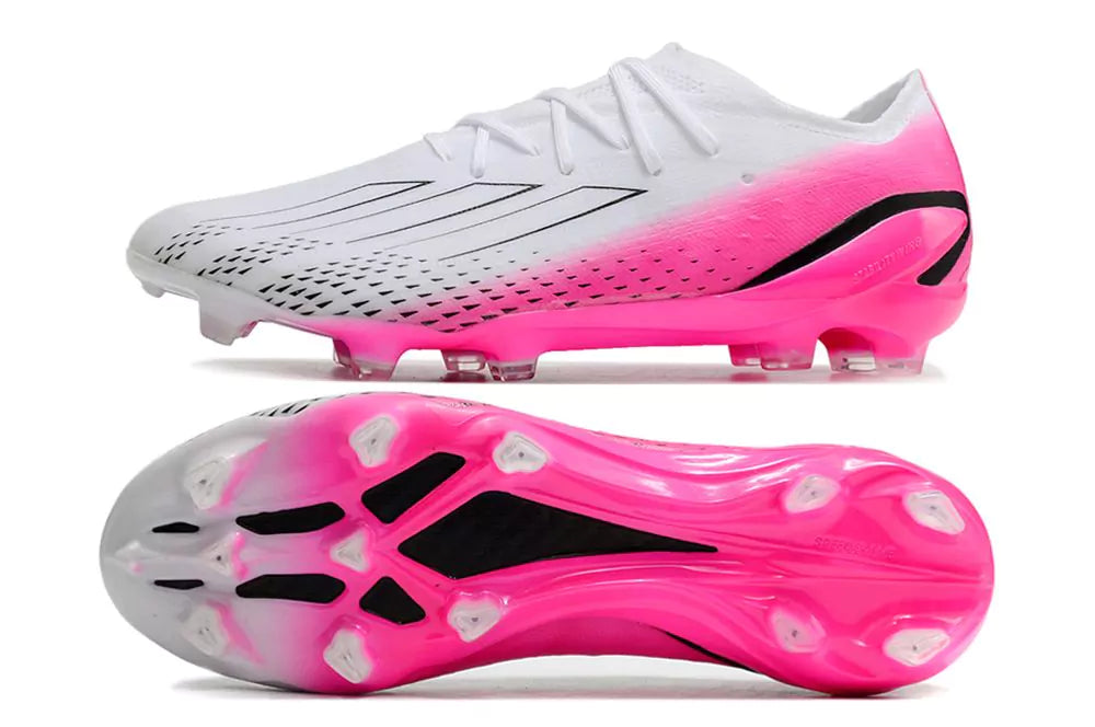 Chuteira Adidas X Speedportal.1 FG - Branco/Rosa