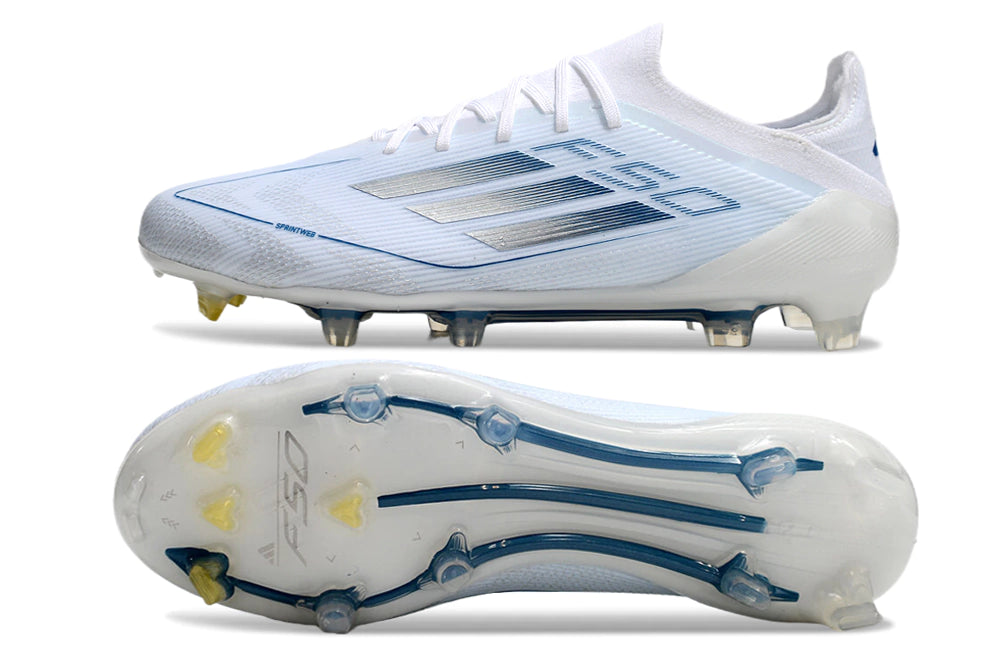 Chuteira Adidas F50 X Campo - Branco/Azul