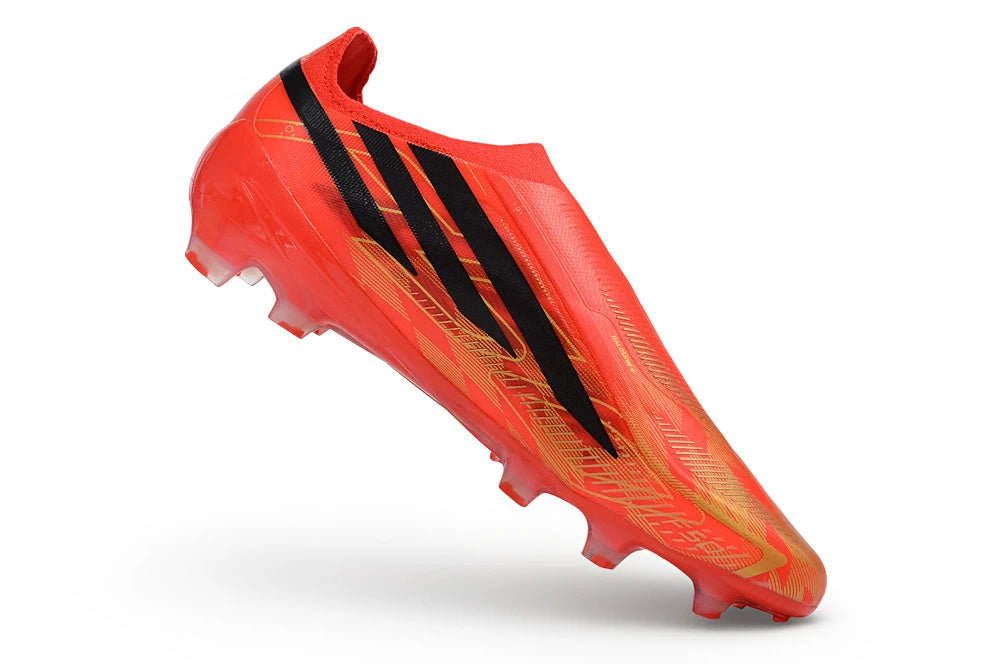Chuteira Adidas F50 Hyperfast Laceless FG - Vermelho