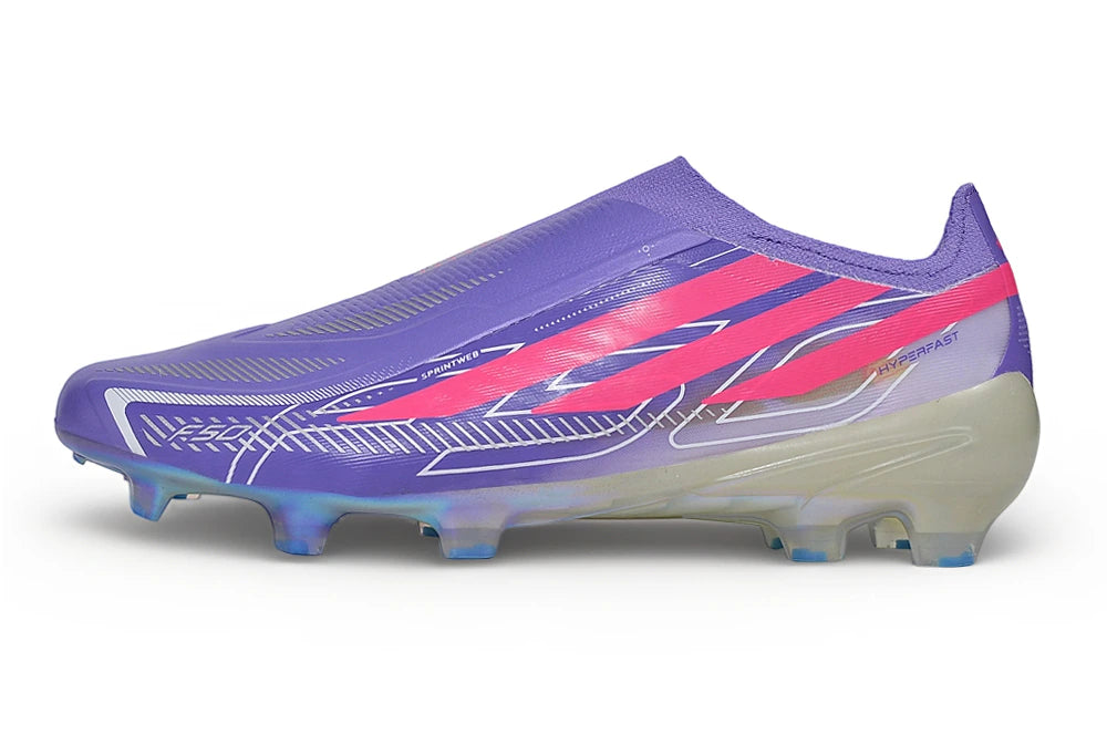 Chuteira Adidas F50 Hyperfast Laceless FG - Roxo