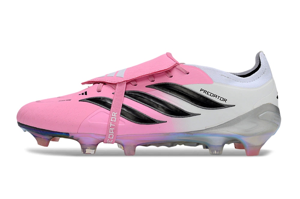Chuteira Adidas Predator Tongue 26 Elite FG - Rosa