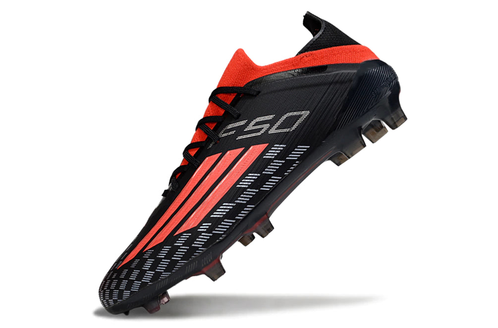 Chuteira Adidas F50 X Campo - Preto/Vermelho