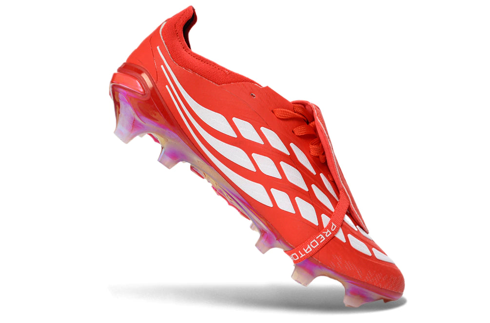 Chuteira Adidas Predator Tongue 26 Elite FG - Vermelho