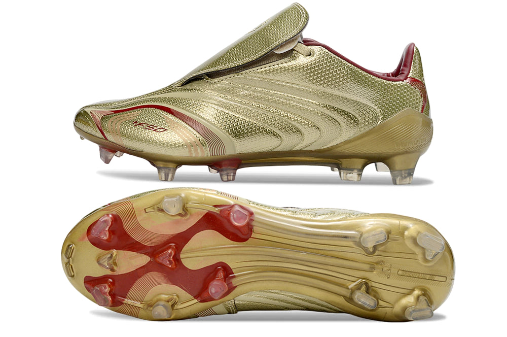 Chuteira Adidas TUNit F50 Elite FG - Azul - Dourado
