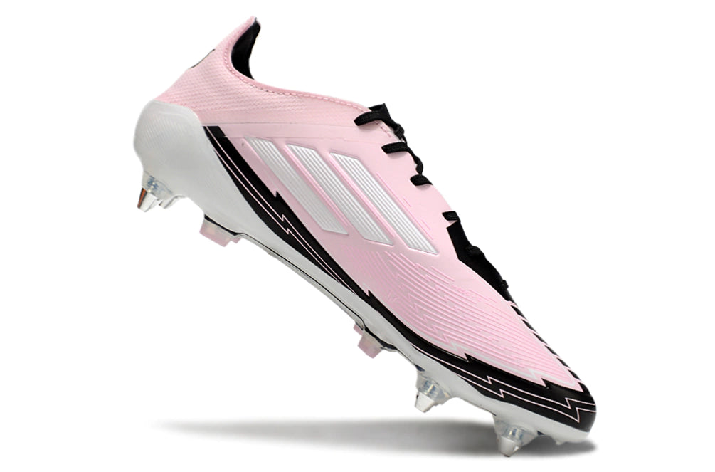 Chuteira Adidas F50 X Campo SG - Rosa/Preto/Branco