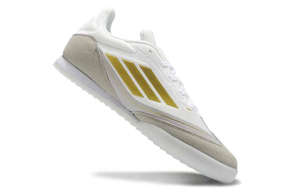Chuteira Adidas X F50 Futsal - Branco/Dourado