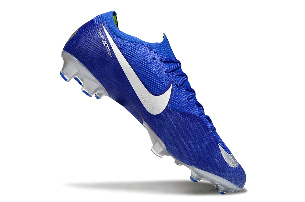 Chuteira Nike Air Zoom Mercurial Vapor 12 Elite FG - Azul/Prata