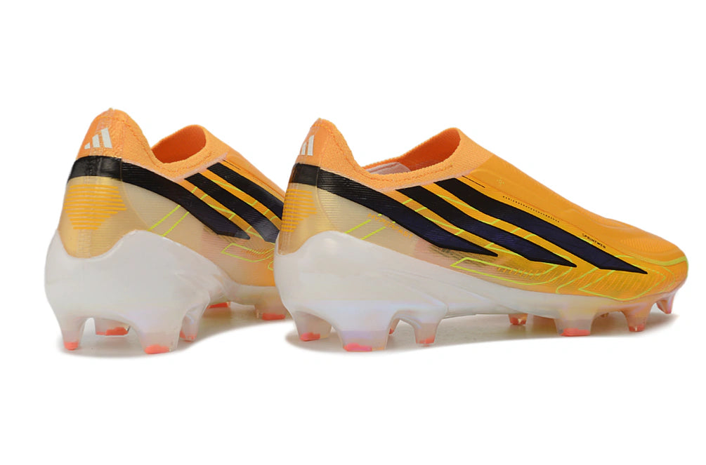 Chuteira Adidas F50 Hyperfast Laceless FG - Laranja