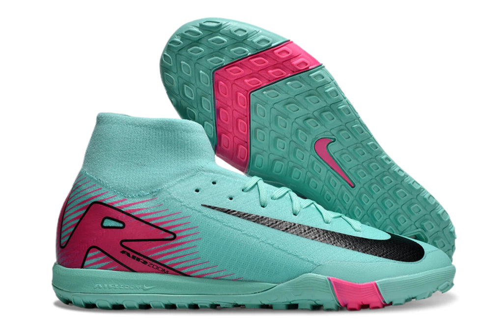 Chuteira Nike Mercurial Superfly 10 Elite Society - Azul/Preto/Rosa