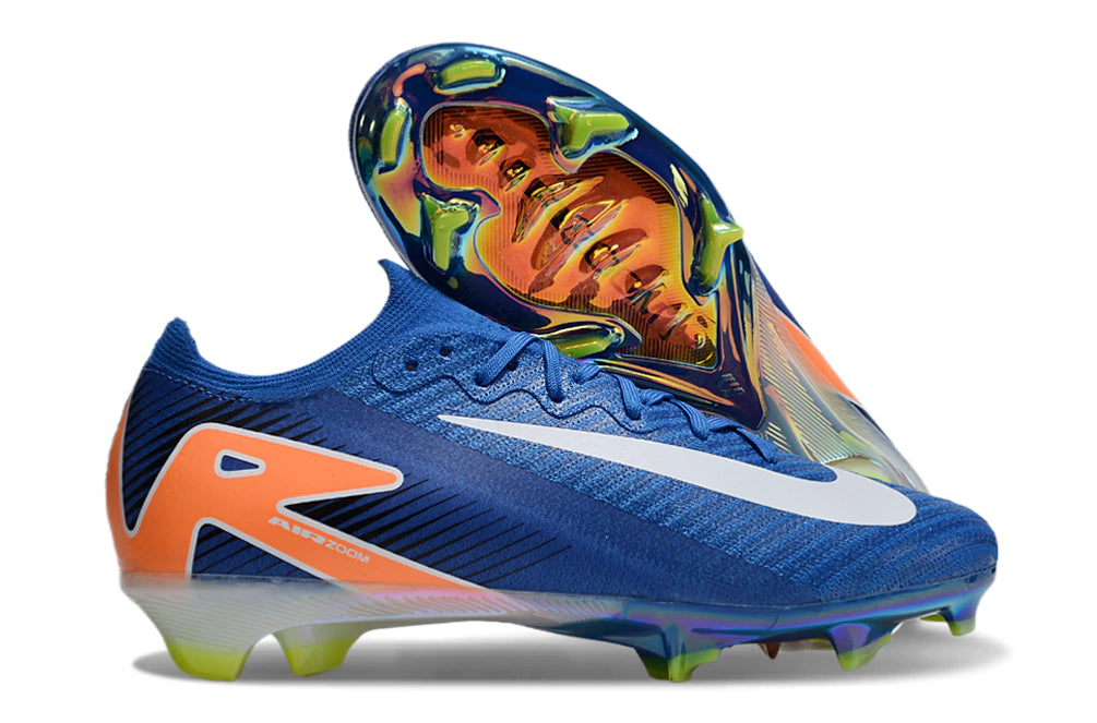 Chuteira Nike Air Zoom Mercurial Vapor 16 Elite FG - Azul/Branco/Laranja