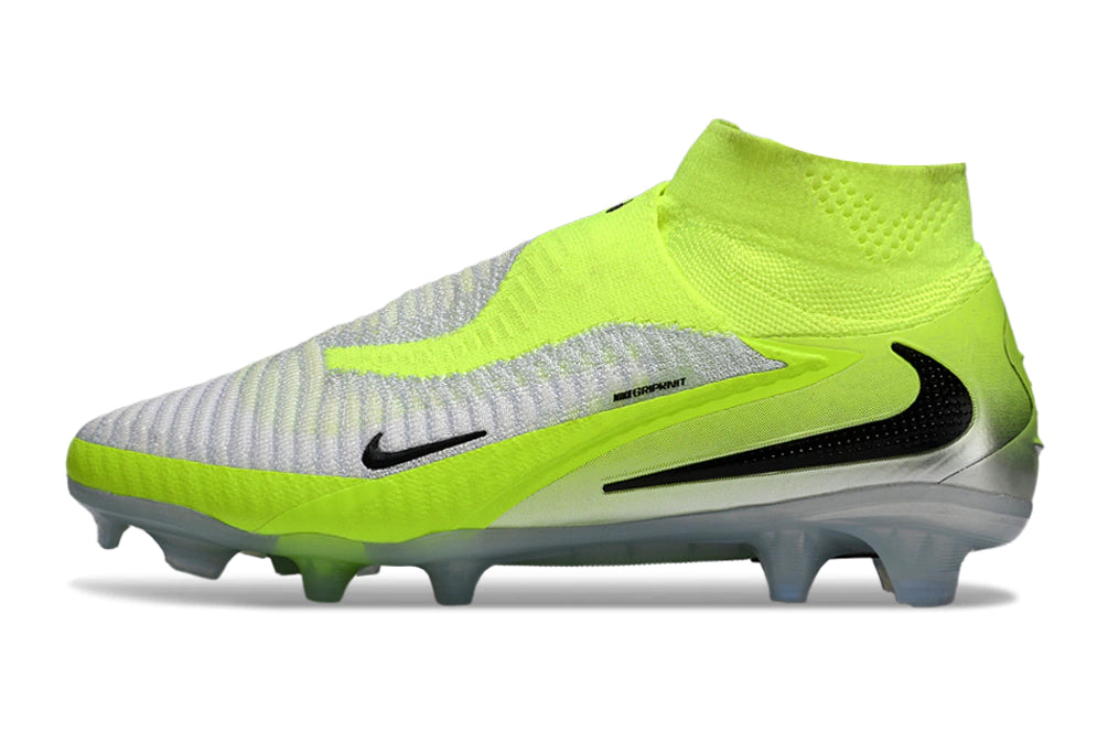 Chuteira Nike Phantom 6 Elite Botinha Campo - Branco/Verde