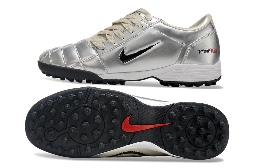 Chuteira Nike Total 90 Society - Prata/Bege