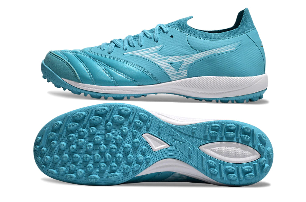 Chuteira Miuzno Morelia Neo Sala β Society - Azul/Branco