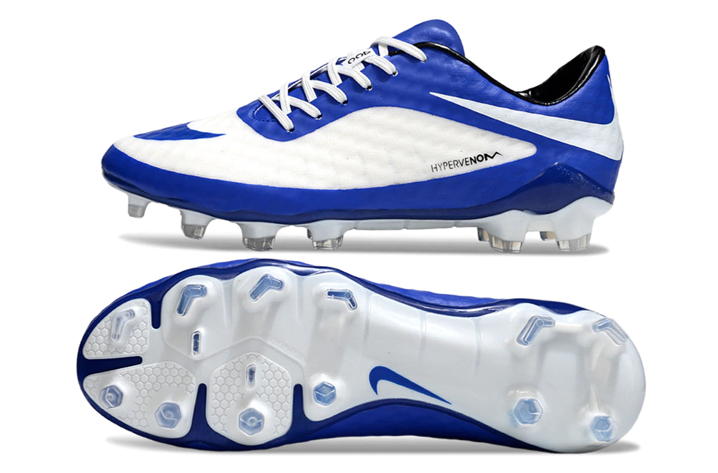 Chuteira Nike Hypervenom Phantom FG - Azul/Branco