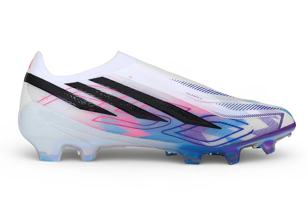 Chuteira Adidas F50 Hyperfast Laceless FG - Branco