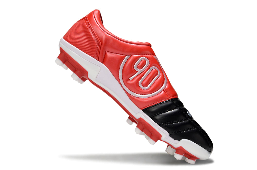 Chuteira Nike Total 90 Campo - Preto/Vermelho