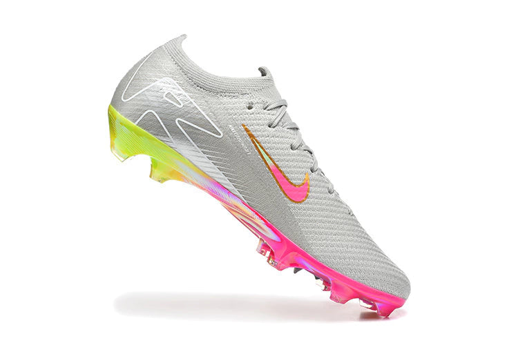 Chuteira Nike Air Zoom Mercurial Vapor 16 Elite FG - Cinza/Rosa