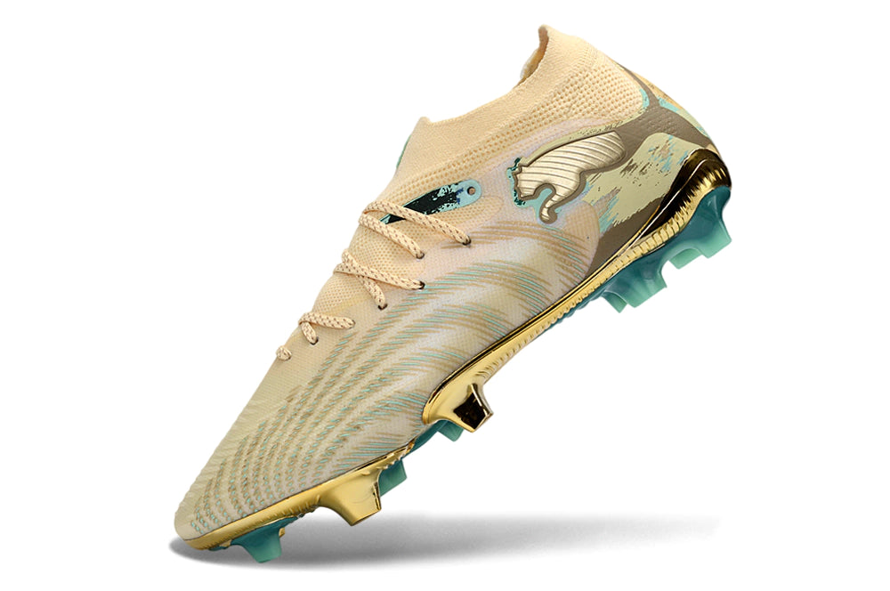Chuteira Puma Future 8 Ultimate Low Campo FG - Dourado