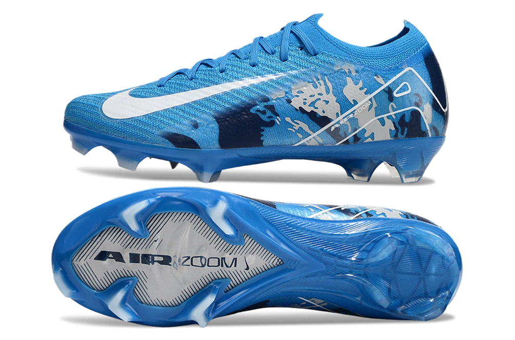 Chuteira Nike Air Zoom Mercurial Vapor 16 Elite FG - Azul/Branco