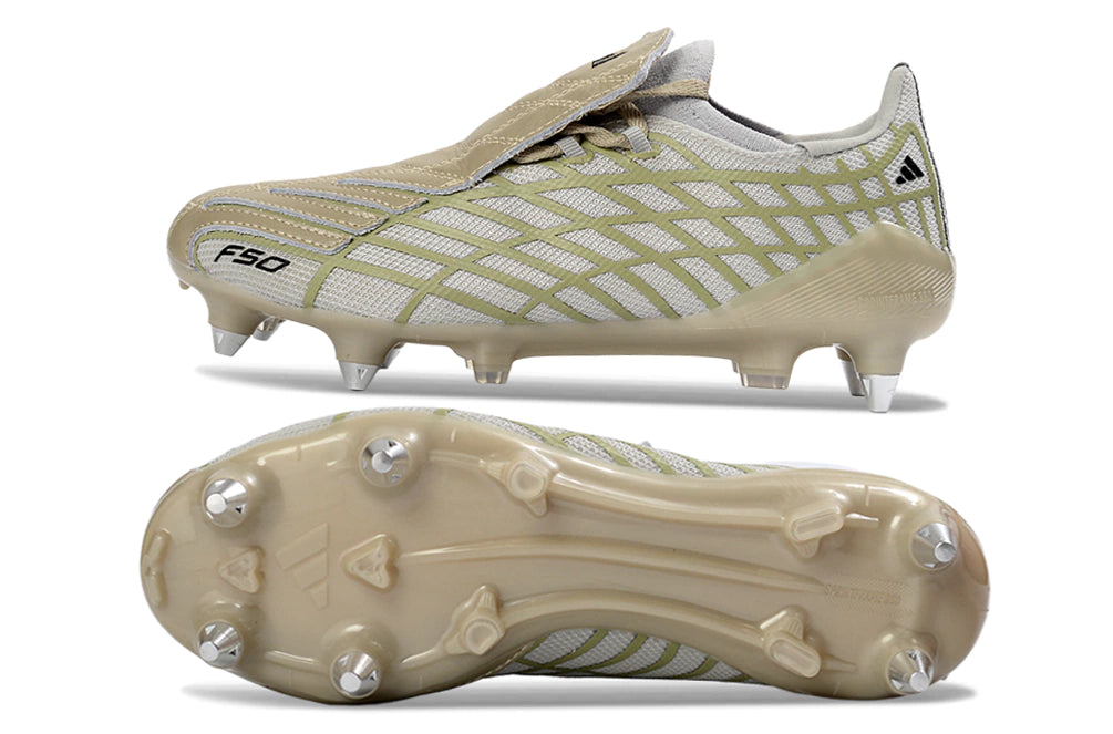 Chuteira Adidas F50 Spider SG - Dourado