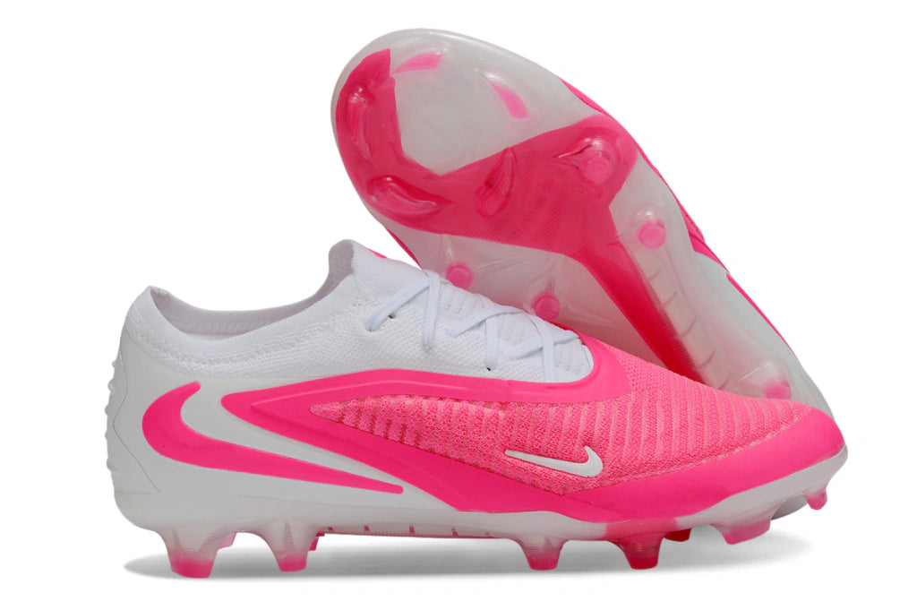 Chuteira Campo NIKE Phantom 6 Elite FG - Branco/Rosa