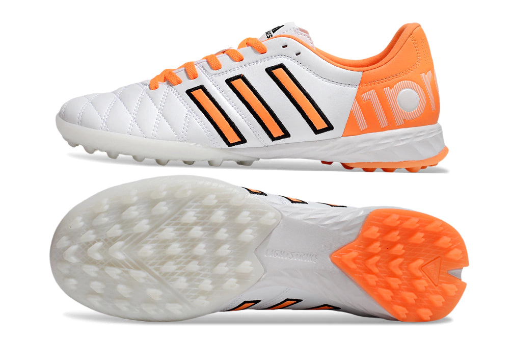 Chuteira Adidas Adipure 11 Pro Society TF - Branco/Laranja