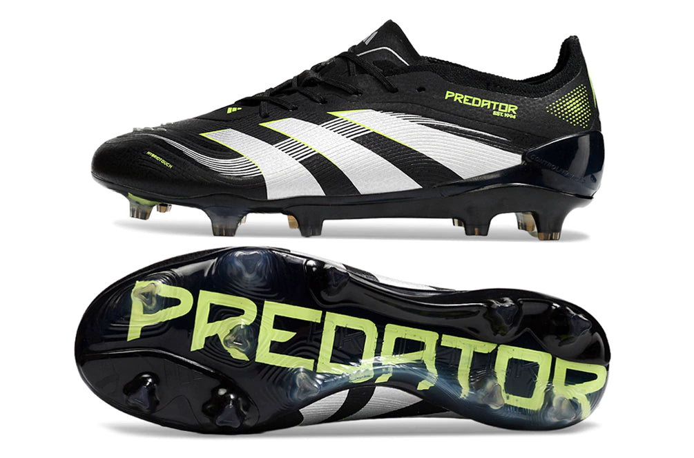 Chuteira Adidas Predator Elite 25 Campo FG - Preto/Branco
