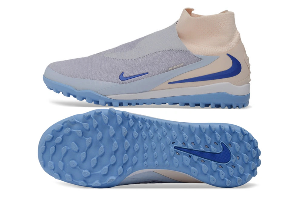 Chuteira Nike Phantom ReactX 6 Pro Botinha Society TF - Azul