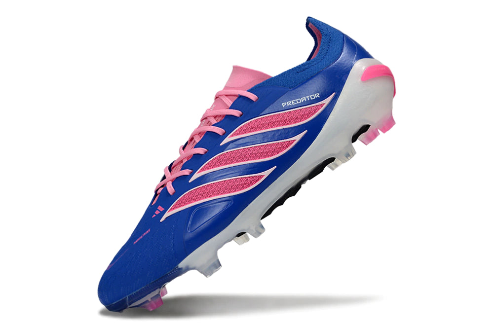 Chuteira Adidas Predator Elite 26 Campo FG - Azul/Rosa