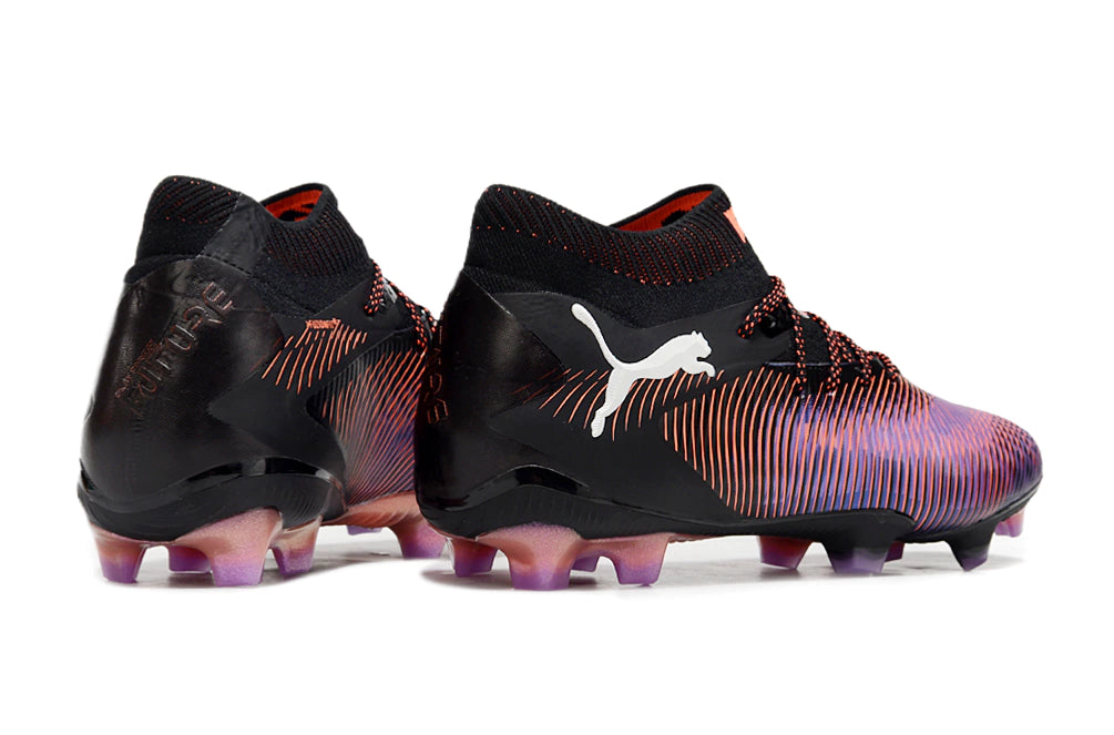 Chuteira Puma Future 8 Ultimate Botinha Campo FG - Preto/Roxo