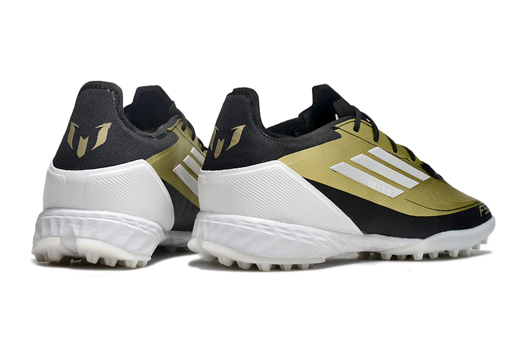 Chuteira Adidas X F50 Pro Society - Preto/Branco/Dourado