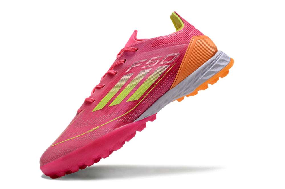 Chuteira Adidas X F50 Pro Society - Rosa/Laranja