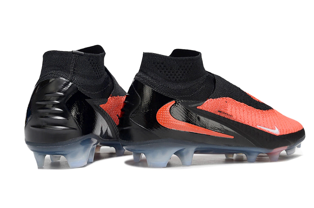 Chuteira Nike Phantom 6 Elite Botinha Campo - Preto/Laranja