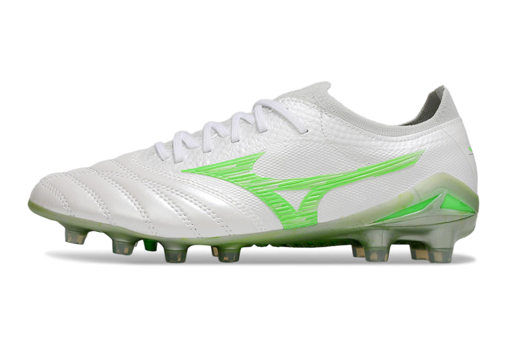 Chuteira Mizuno Morelia Neo 4 Campo - Branco/Verde